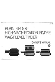 Minolta XM manual. Camera Instructions.